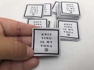 Symærke - knitting is my yoga, 4 stk